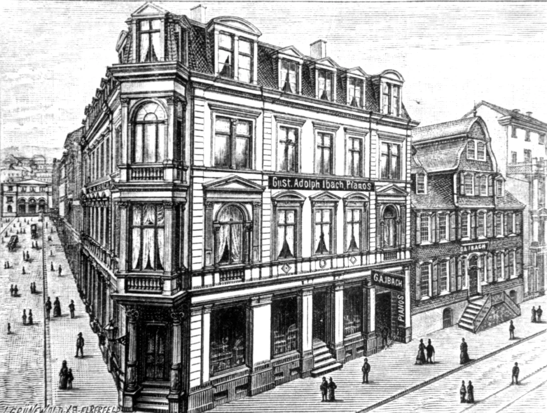 Fabrik, Ladengeschäft und Wohnhaus von Gustav Adolf Ibach