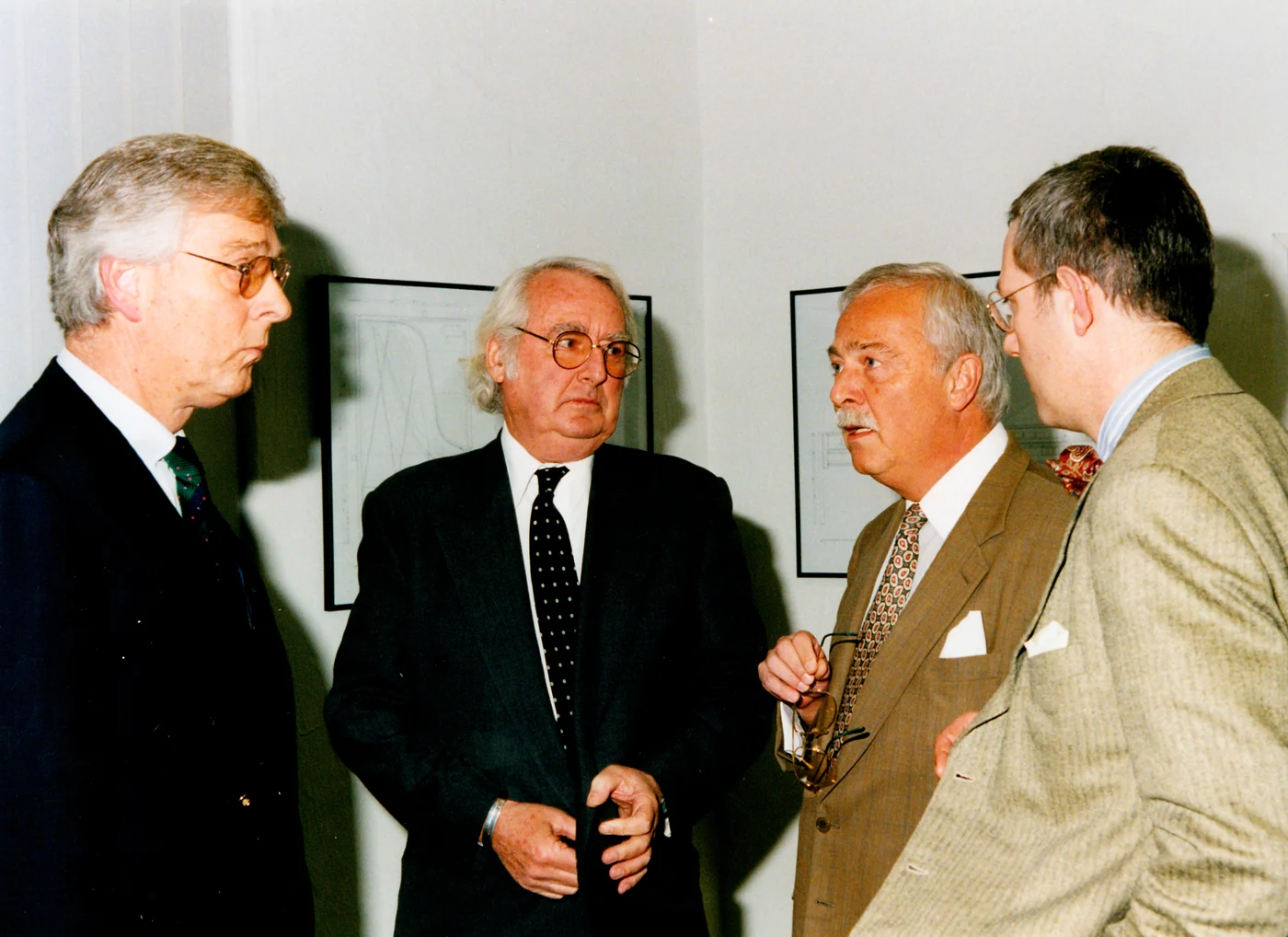 Rolf Ibach, Richard Meier, Rudolf Christian Ibach und Christian Sabisch bei der Präsentation
